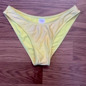 Yellow bikini bottom